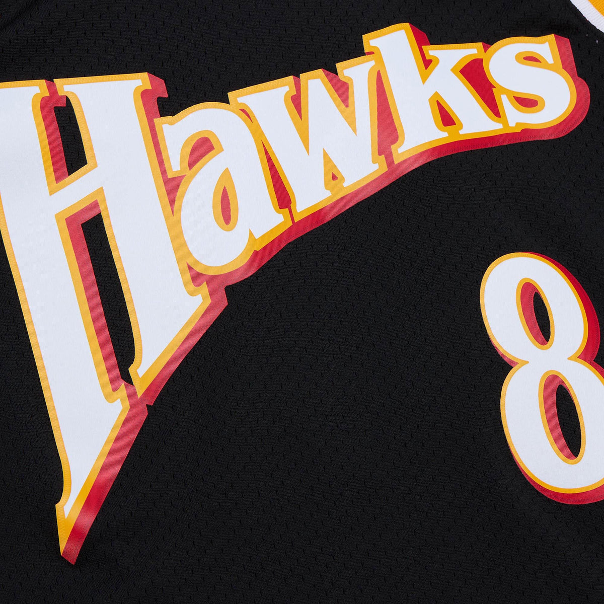 Atlanta Hawks Steve Smith 1994 Dark Authentic Jersey - Black product image 6, provided for visual reference and product