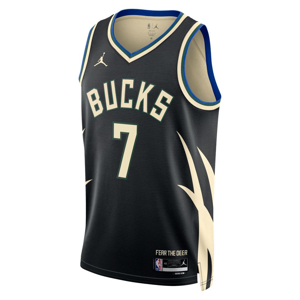 Milwaukee Bucks Statement Edition Swingman Jersey - Hunter Green - Kevin Porter Jr. product image 3, provided for visual