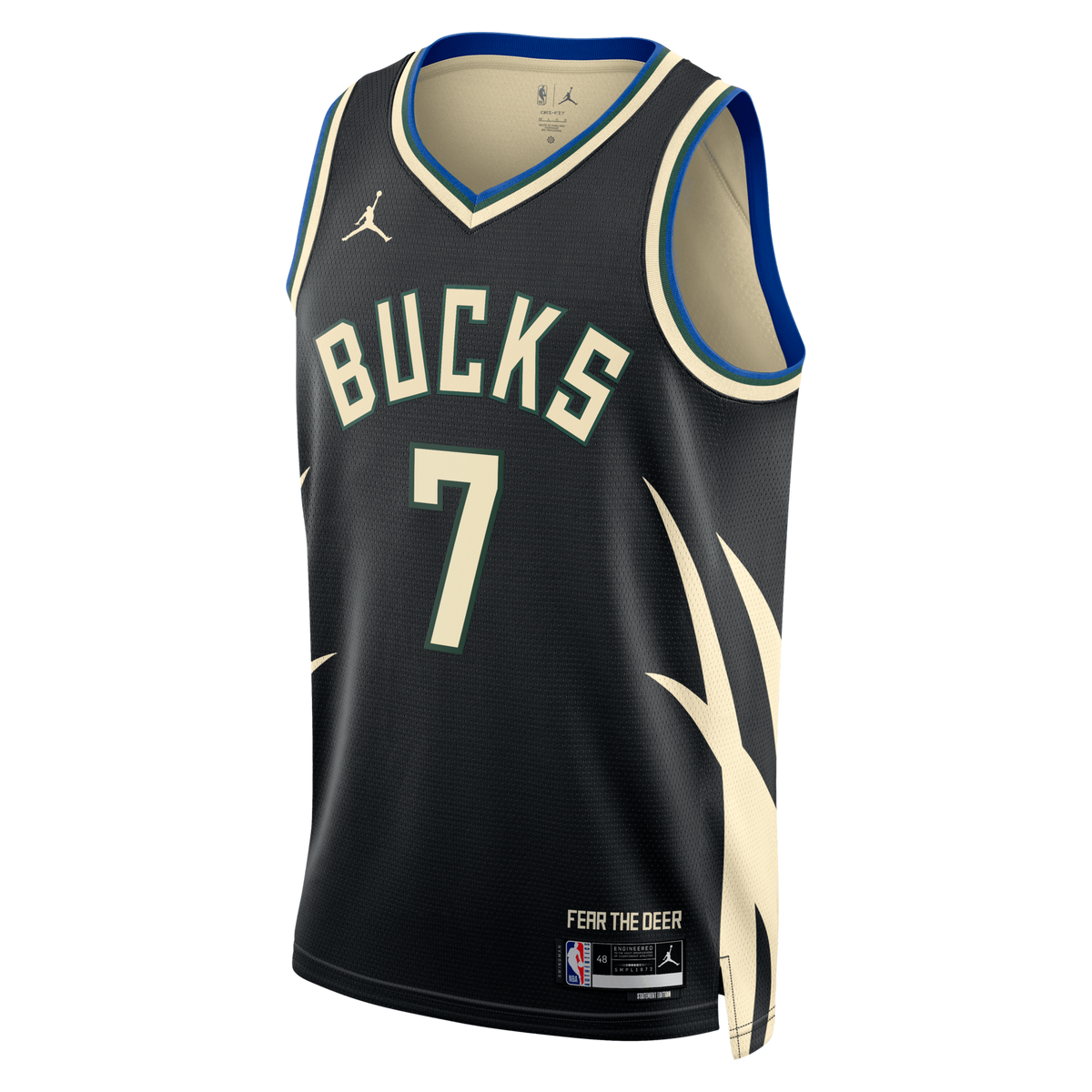 Milwaukee Bucks Statement Edition Swingman Jersey - Hunter Green - Kevin Porter Jr. product image 3, provided for visual