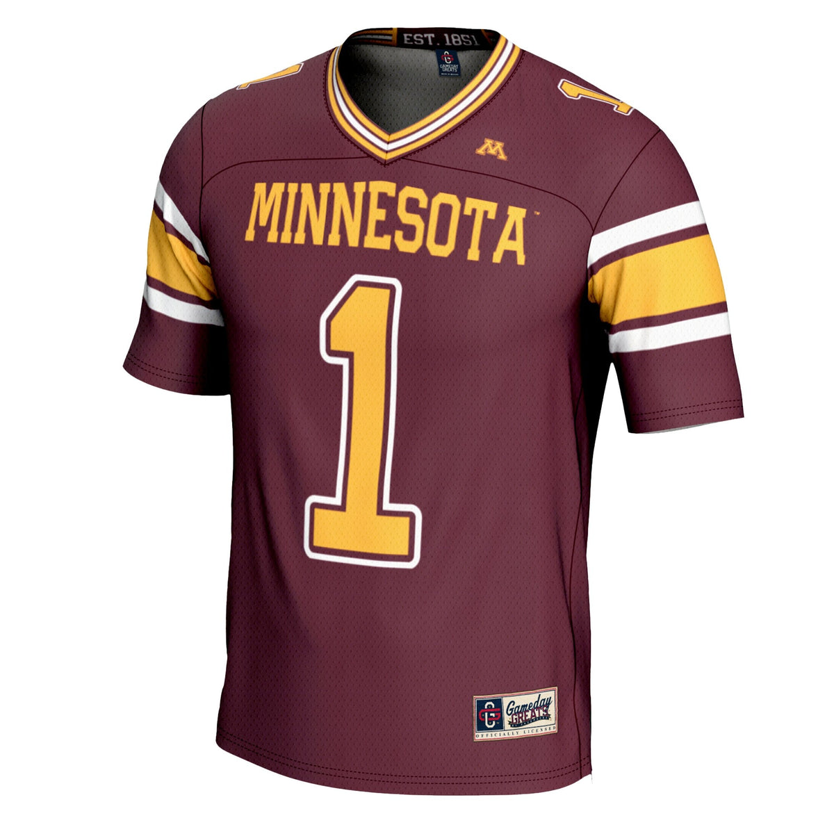 #1 Minnesota Golden Gophers Football Jersey – Maroon product image 3, provided for visual reference and product detail review