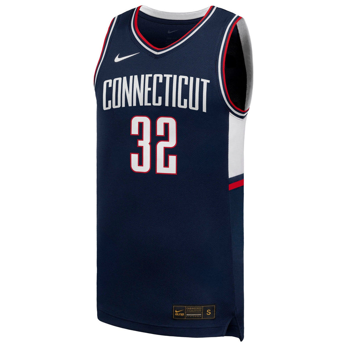 #32 UConn Huskies Retro Replica Jersey - Navy product image 3, provided for visual reference and product detail review