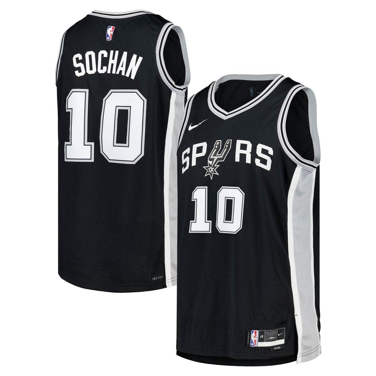 San Antonio Spurs Icon Jersey - Jeremy Sochan product image 2, provided for visual reference and product detail review