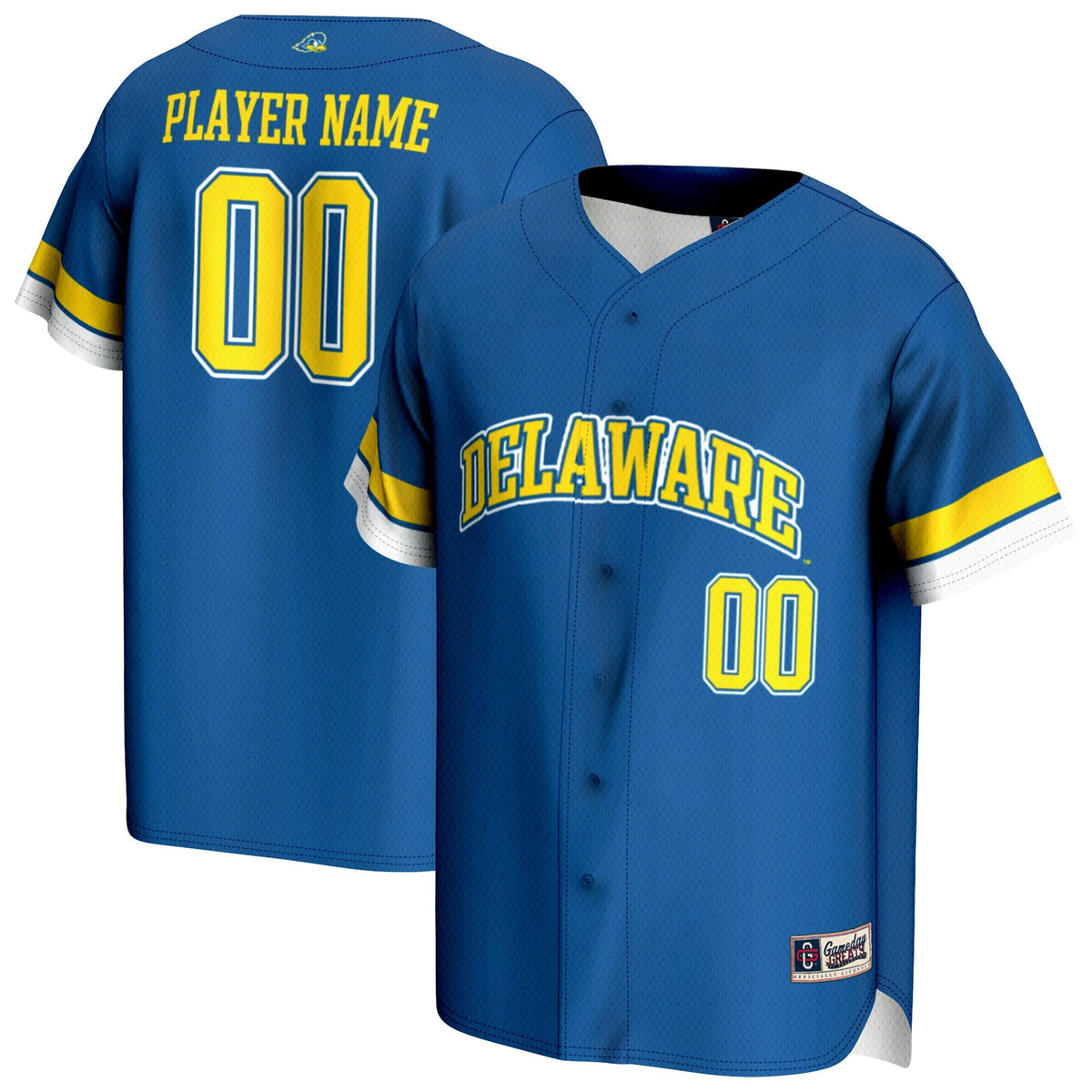 Delaware Fightin' Blue Hens NIL Pick-A-Player Lightweight Baseball Jersey - Royal product image 1, provided for visual