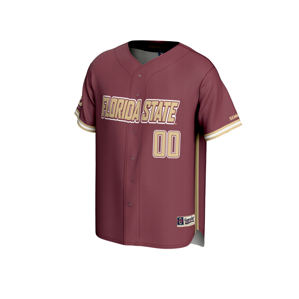 Florida State Seminoles NIL Pick-A-Player Lightweight Baseball Jersey - Garnet product image 3, provided for visual