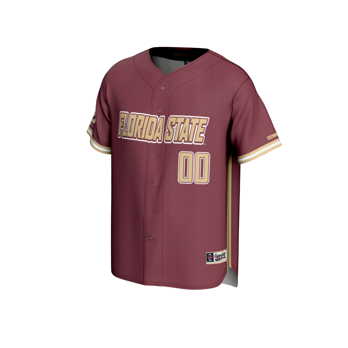 Florida State Seminoles NIL Pick-A-Player Lightweight Baseball Jersey - Garnet product image 3, provided for visual
