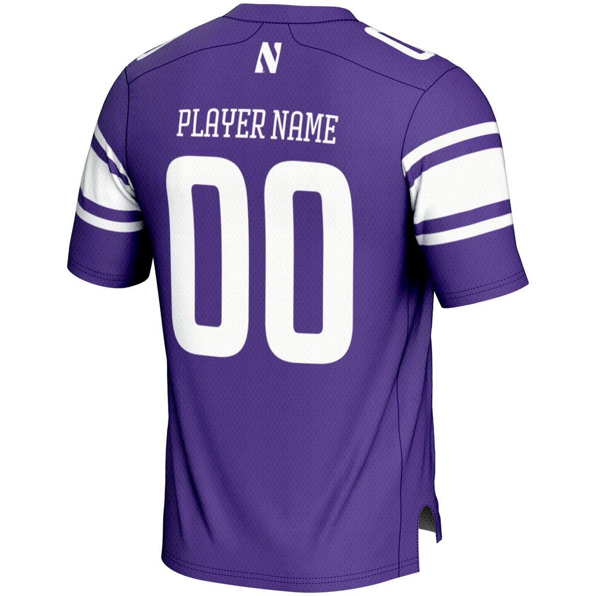 Northwestern Wildcats NIL Pick-A-Player Football Jersey - Purple product image 4, provided for visual reference and product