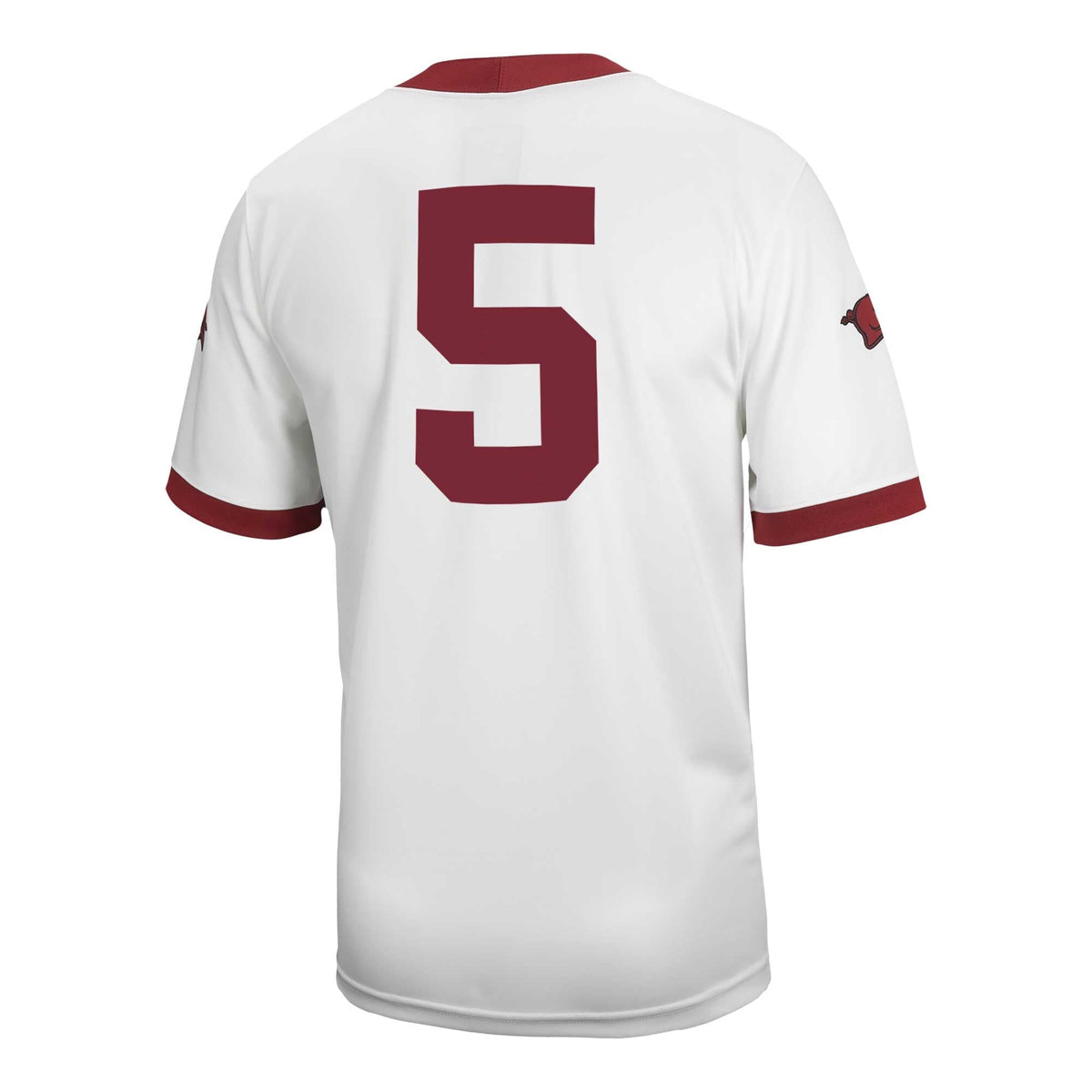#5 Arkansas Razorbacks Untouchable Football Jersey – White product image 4, provided for visual reference and product detail