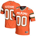 Miami Hurricanes NIL Pick-A-Player Football Jersey - Orange product image 1, provided for visual reference and product