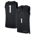 #1 Black Michigan State Spartans Alternate Replica Jersey product image 1, provided for visual reference and product detail