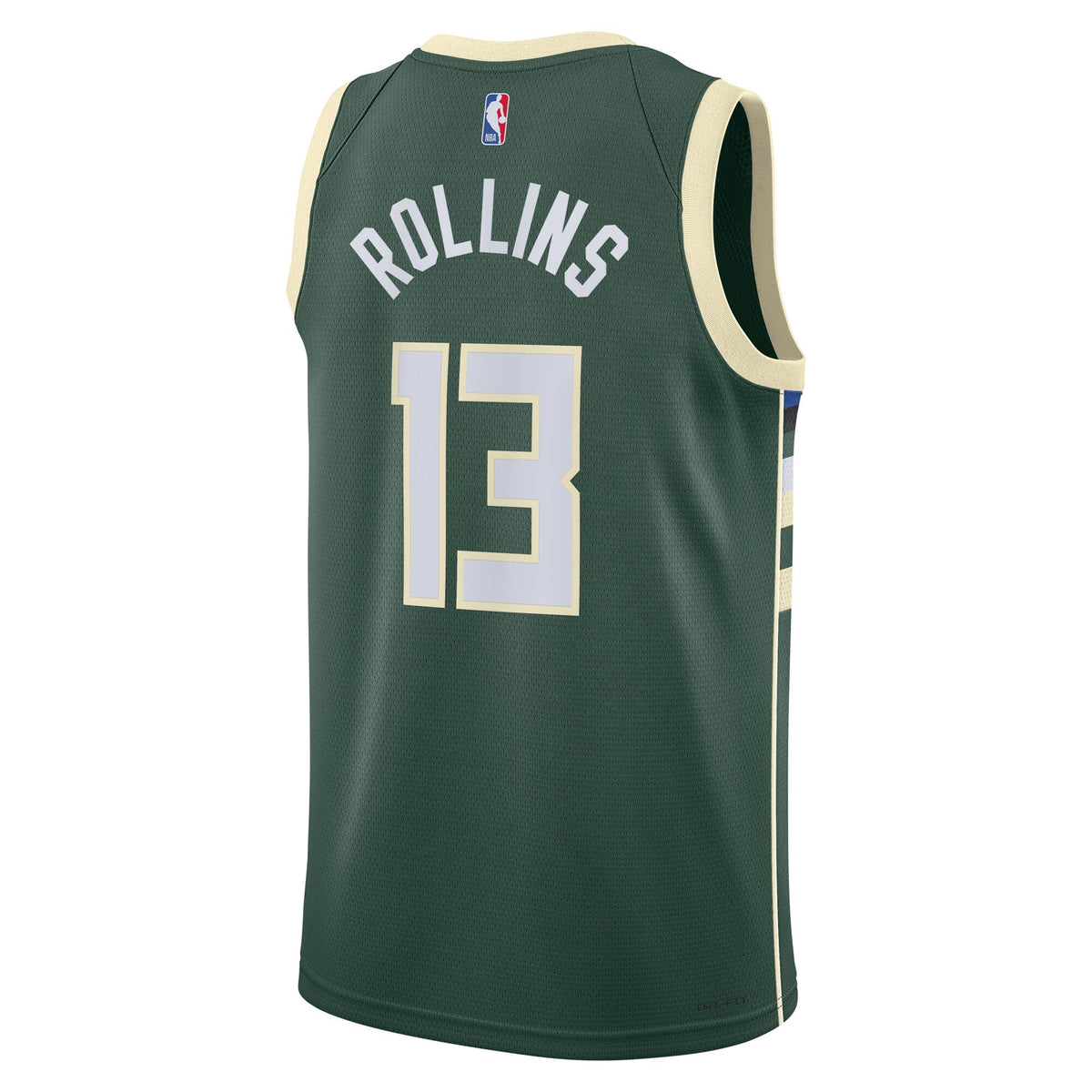 Milwaukee Bucks Icon Edition Swingman Jersey - Hunter Green - Ryan Rollins product image 4, provided for visual reference