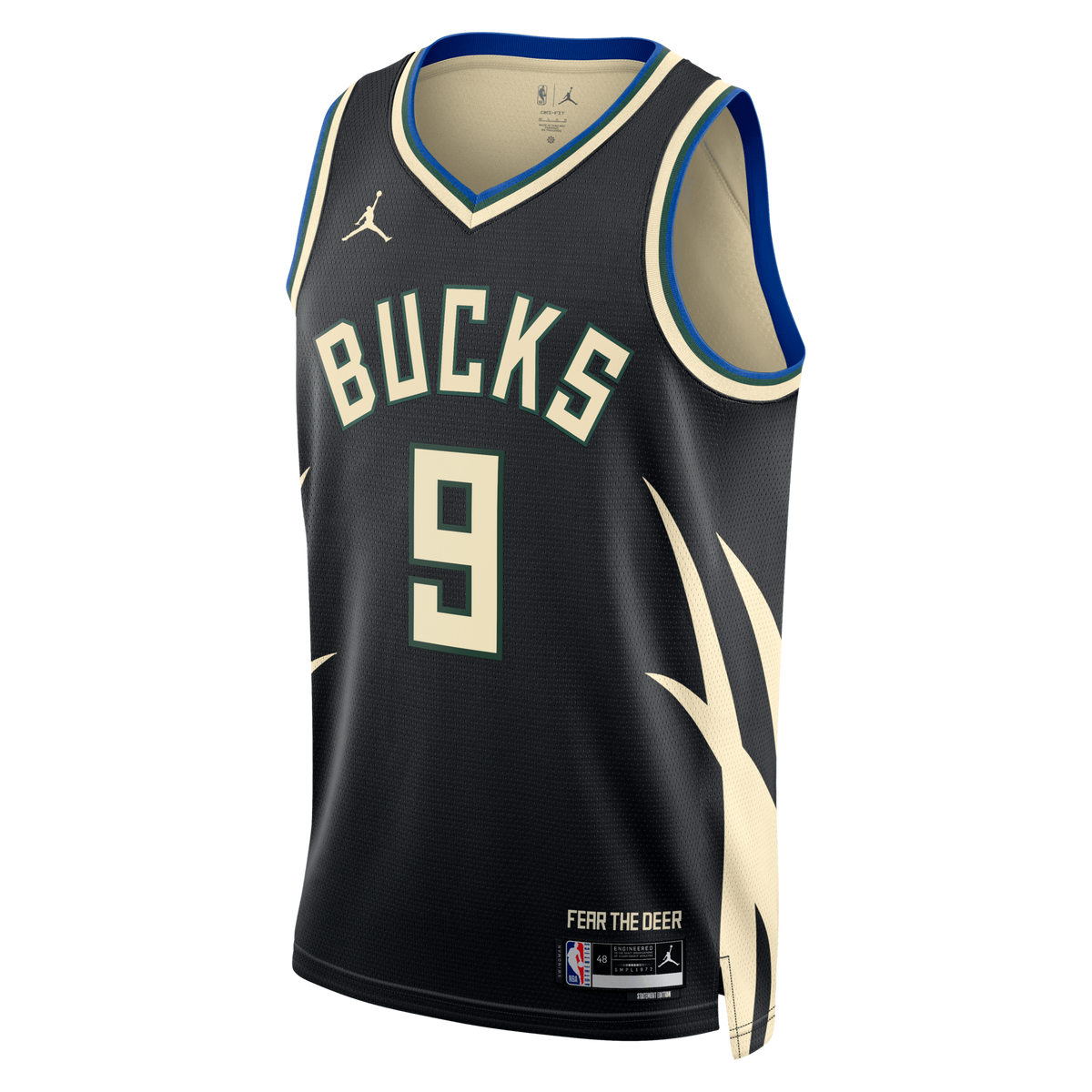 Milwaukee Bucks Statement Edition Swingman Jersey - Hunter Green - Kel'el Ware product image 3, provided for visual