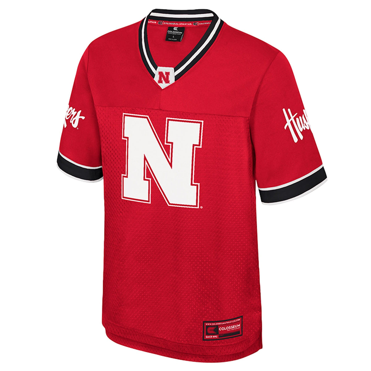 Nebraska Huskers Nothing But The Hits Football Jersey - Red product image 3, provided for visual reference and product