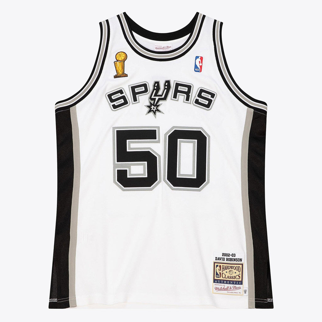 San Antonio Spurs David Robinson 2002 Home Finals Authentic Jersey - White product image 3, provided for visual reference