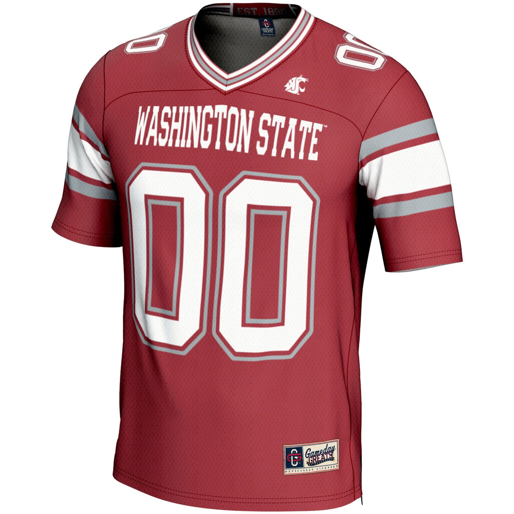 Washington State Cougars NIL Pick-A-Player Football Jersey - Crimson product image 3, provided for visual reference and