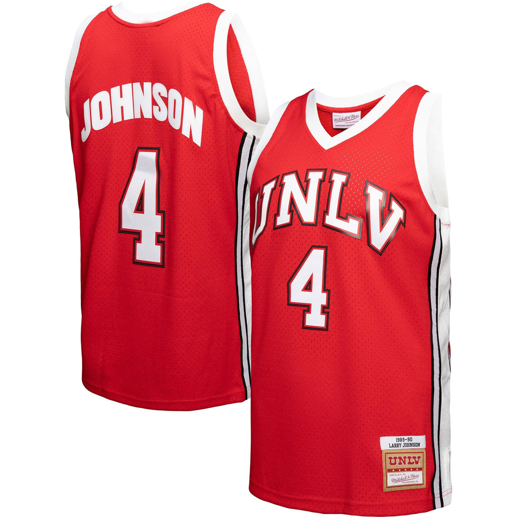 Larry Johnson UNLV Rebels 1989/90 Player Swingman Jersey - Red product image 1, provided for visual reference and product