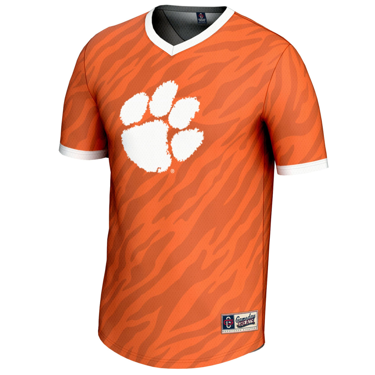 Clemson Tigers Lightweight Pickleball Jersey - Orange product image 3, provided for visual reference and product detail