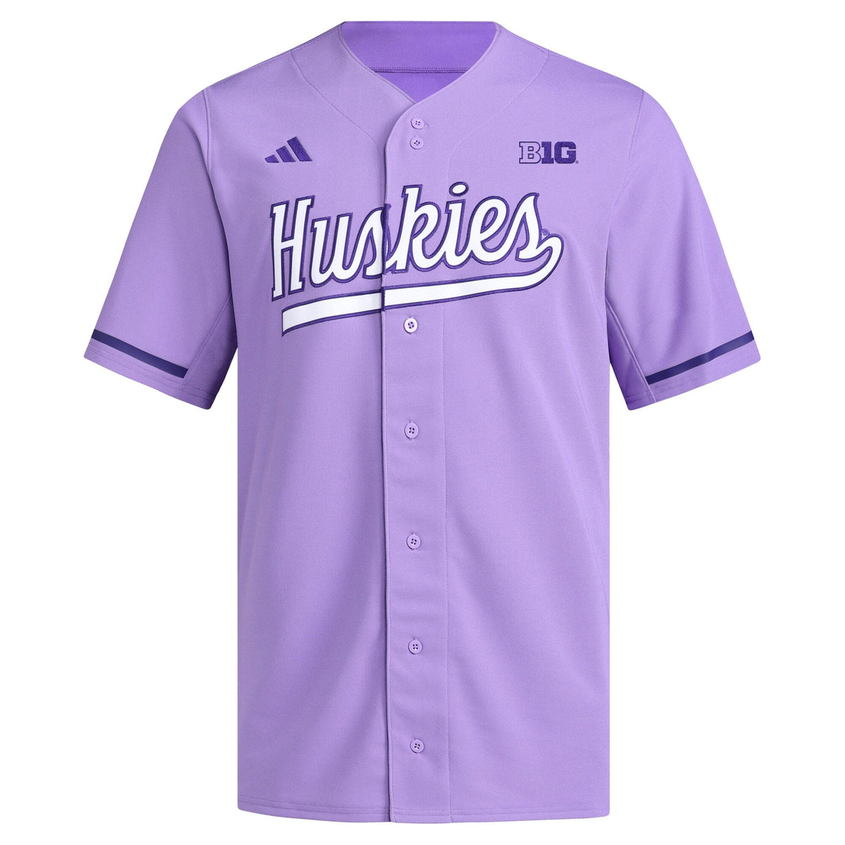 Washington Huskies Replica Baseball Jersey - Purple product image 3, provided for visual reference and product detail review