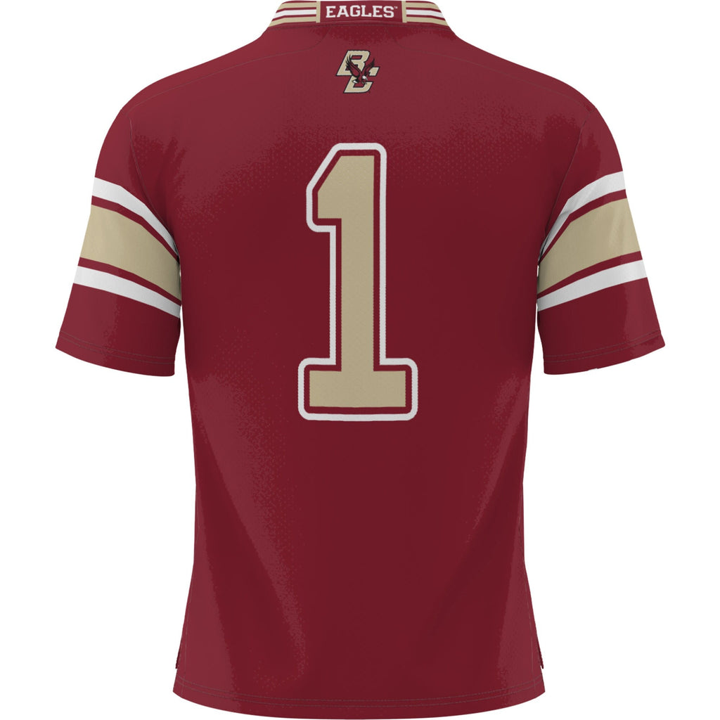 #1 Boston College Eagles Football Jersey - Maroon product image 4, provided for visual reference and product detail review