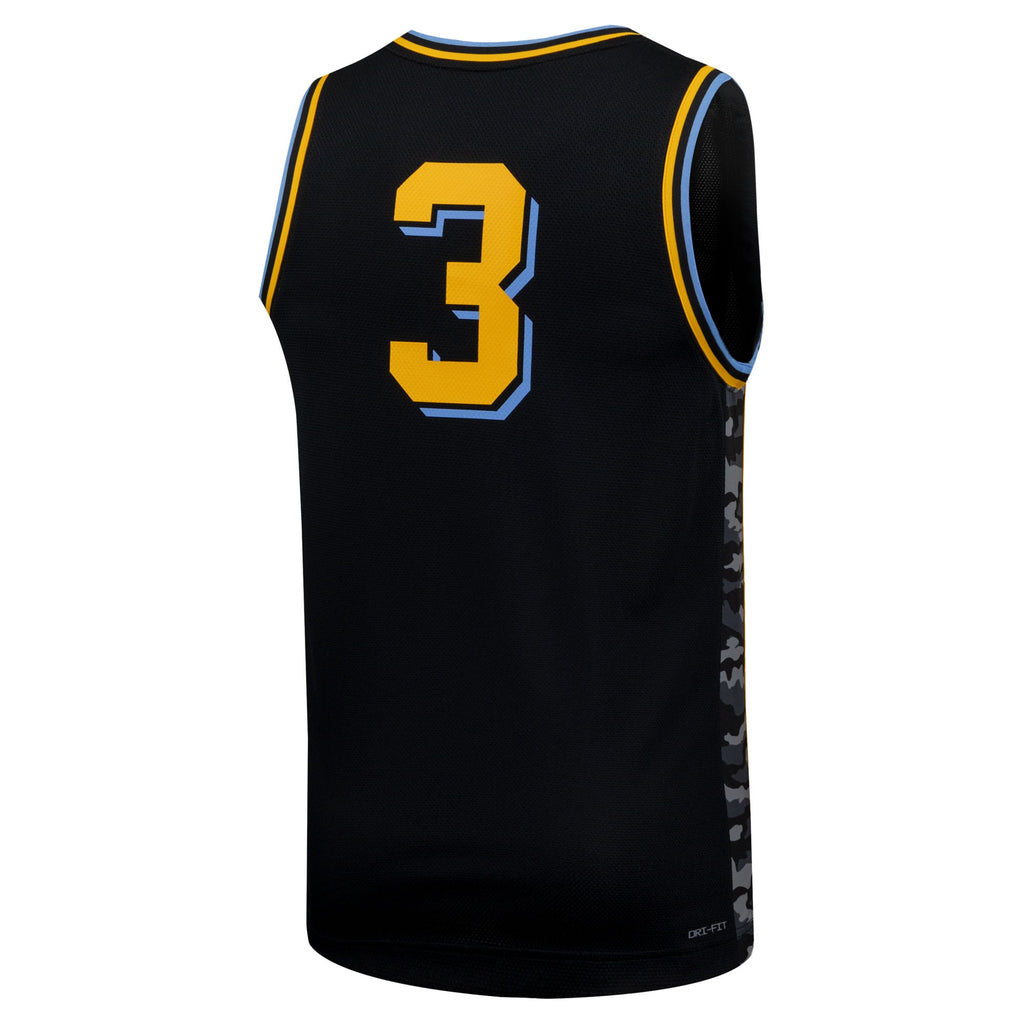 #3 Black Marquette Golden Eagles Replica Basketball Jersey product image 4, provided for visual reference and product detail