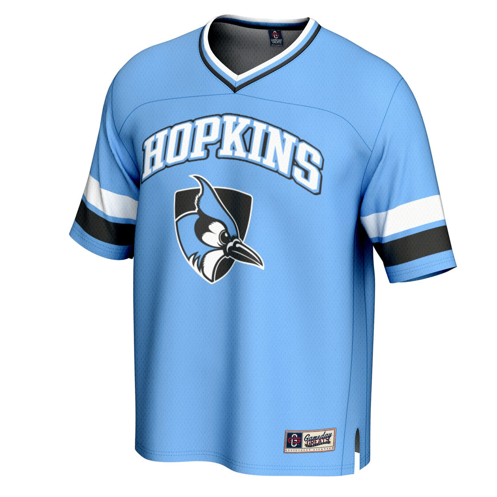 Johns Hopkins Blue Jays Spirit Football Jersey - Light Blue product image 3, provided for visual reference and product