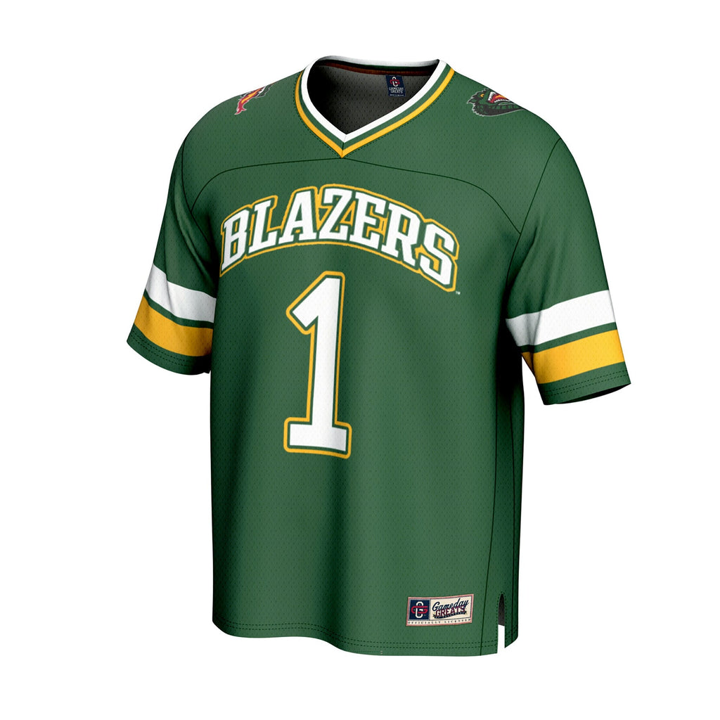 #1 UAB Blazers Lightweight Football Fashion Jersey - Green product image 3, provided for visual reference and product detail