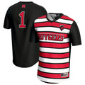 #1 Rutgers Scarlet Knights Lightweight Soccer Fashion Jersey - Black product image 1, provided for visual reference and
