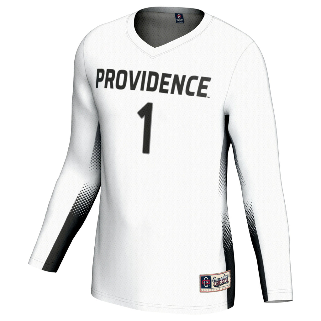 #1 Providence Friars Lightweight Volleyball Jersey - White product image 3, provided for visual reference and product detail