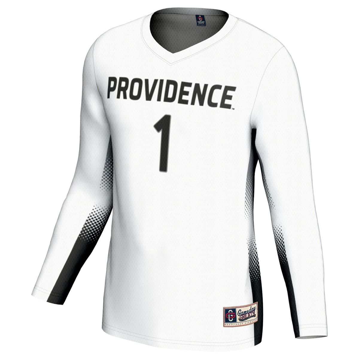 #1 Providence Friars Lightweight Volleyball Jersey - White product image 3, provided for visual reference and product detail