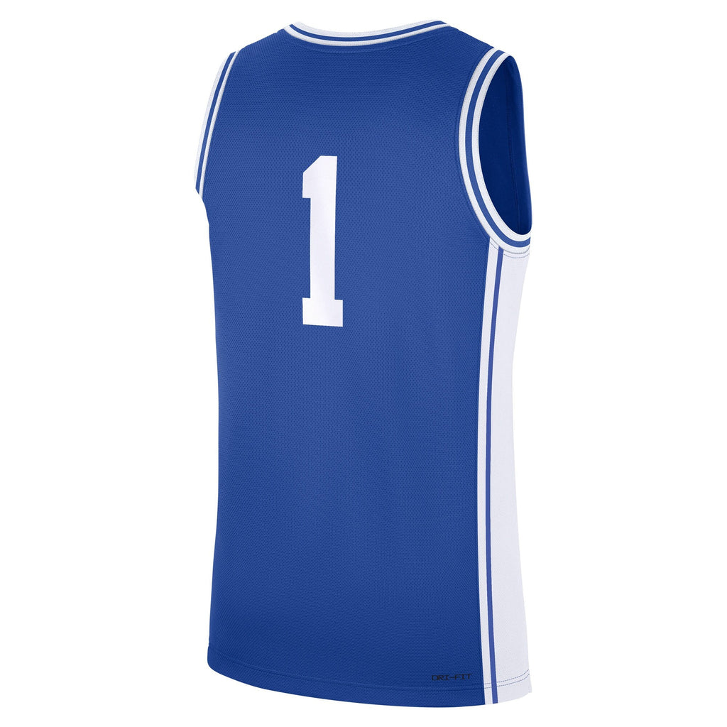 #1 Duke Blue Devils Road Replica Jersey - Royal product image 4, provided for visual reference and product detail review