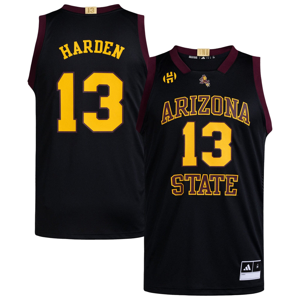 James Harden Black Arizona State Sun Devils Replica Swingman Jersey product image 2, provided for visual reference and