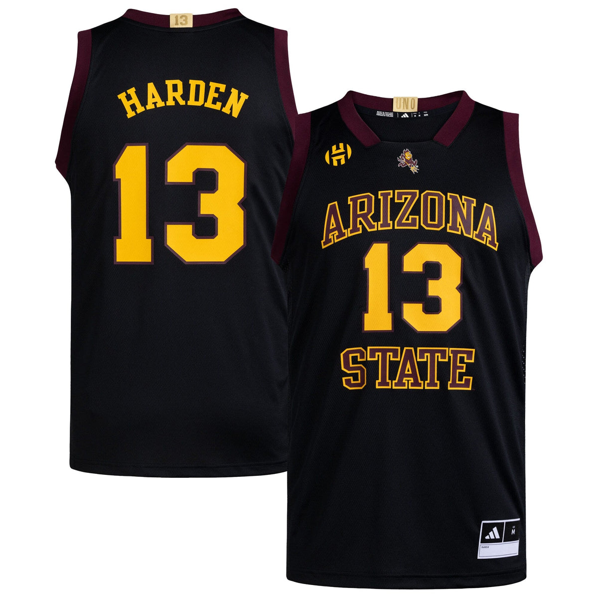 James Harden Black Arizona State Sun Devils Replica Swingman Jersey product image 2, provided for visual reference and
