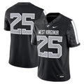 #25 West Virginia Mountaineers Alternate Game Jersey - Black product image 1, provided for visual reference and product