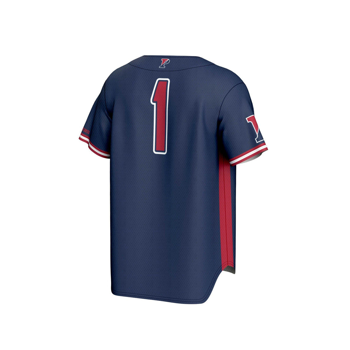 #1 Pennsylvania Quakers Lightweight Baseball Jersey - Navy product image 4, provided for visual reference and product detail