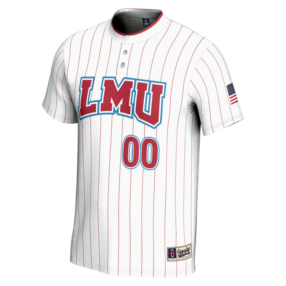 Loyola Marymount Lions NIL Pick-A-Player Softball Lightweight Jersey - White product image 3, provided for visual reference