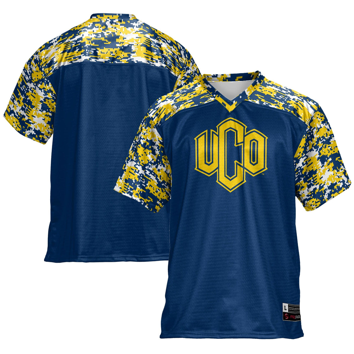 Central Oklahoma Bronchos Football Jersey - Blue product image 2, provided for visual reference and product detail review