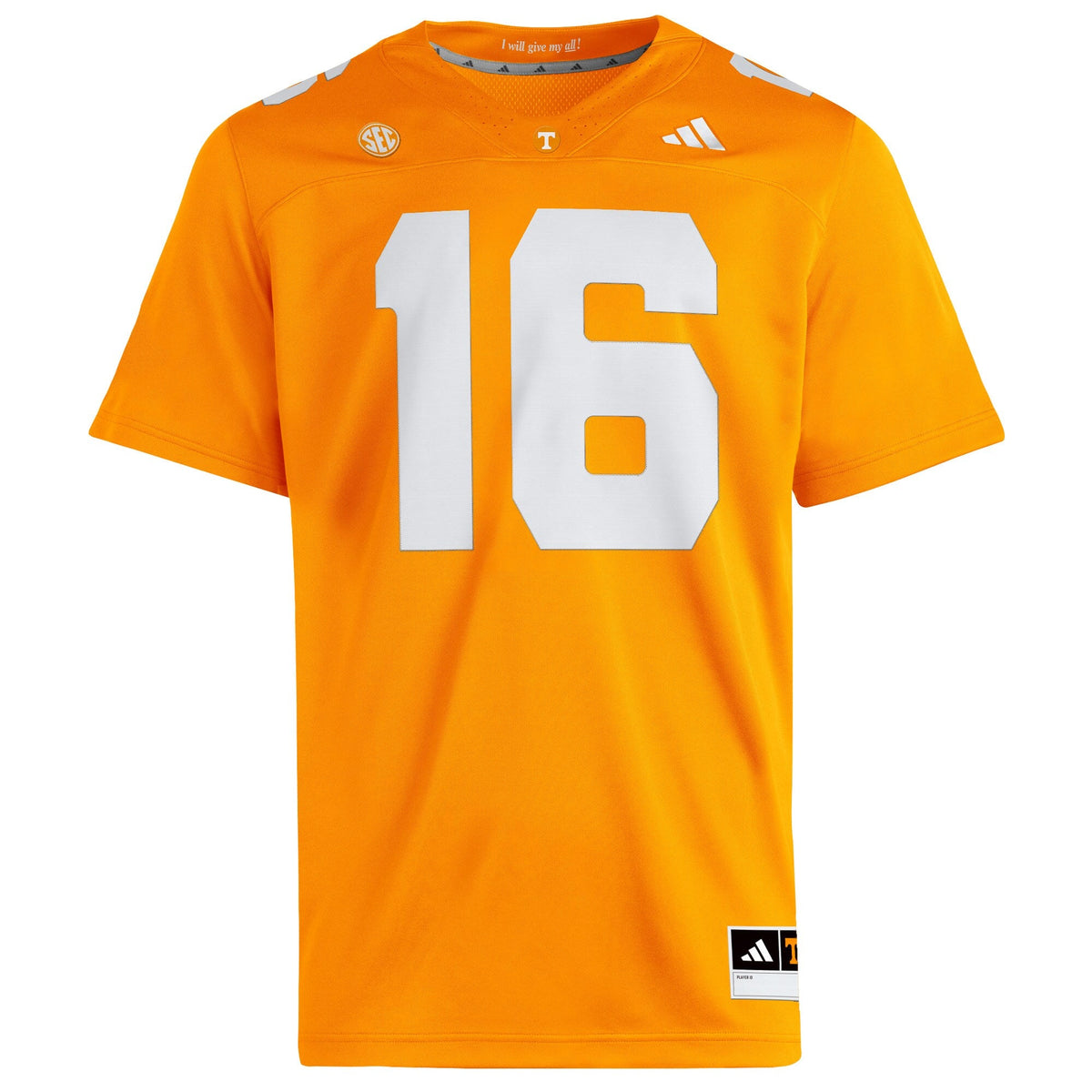 Peyton Manning Tennessee Orange Tennessee Volunteers Home Premier Jersey product image 5, provided for visual reference and