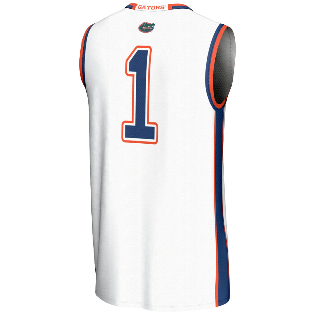 #70 Florida Gators Lightweight Basketball Jersey - White product image 4, provided for visual reference and product detail