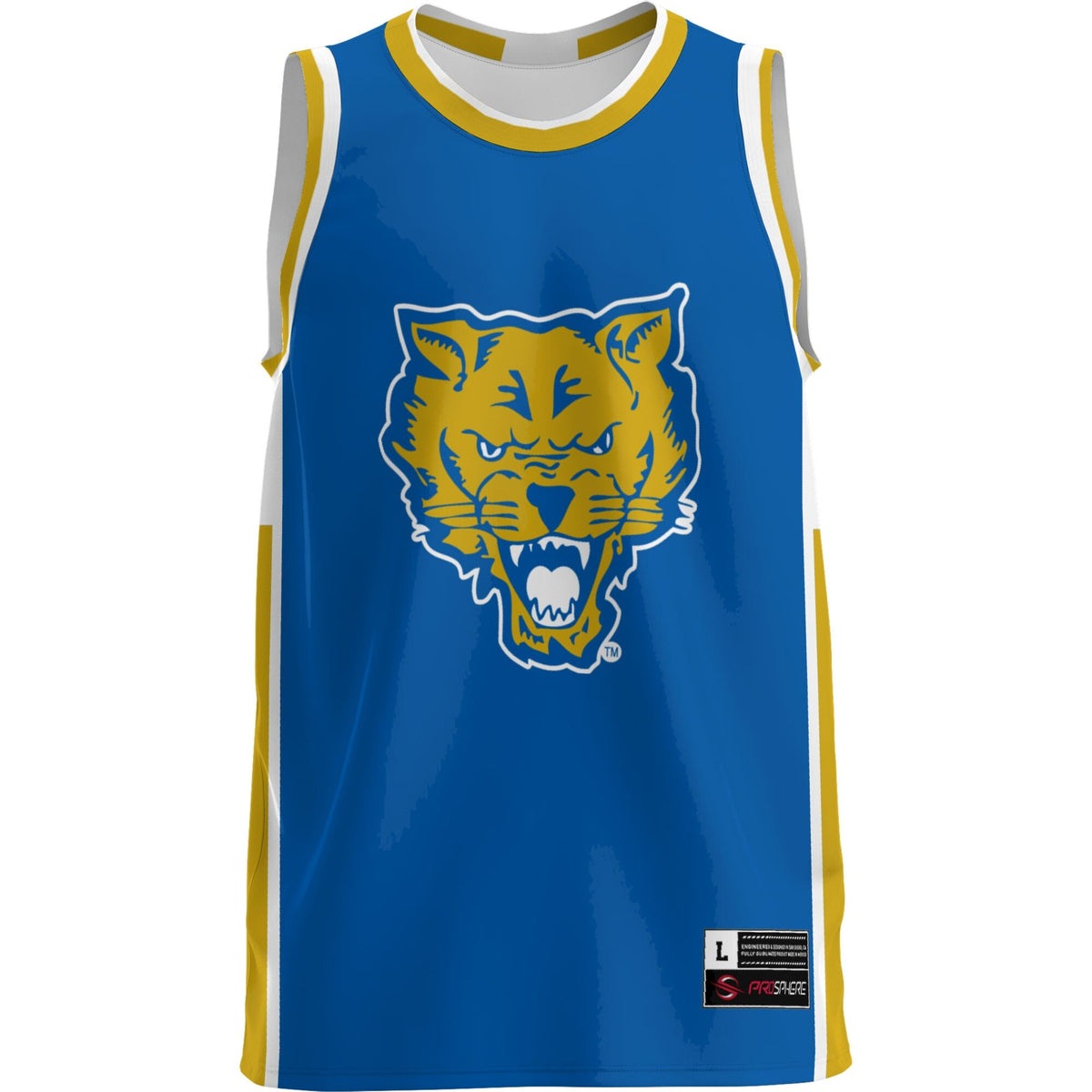 Fort Valley State Wildcats Lightweight Basketball Jersey - Blue product image 3, provided for visual reference and product