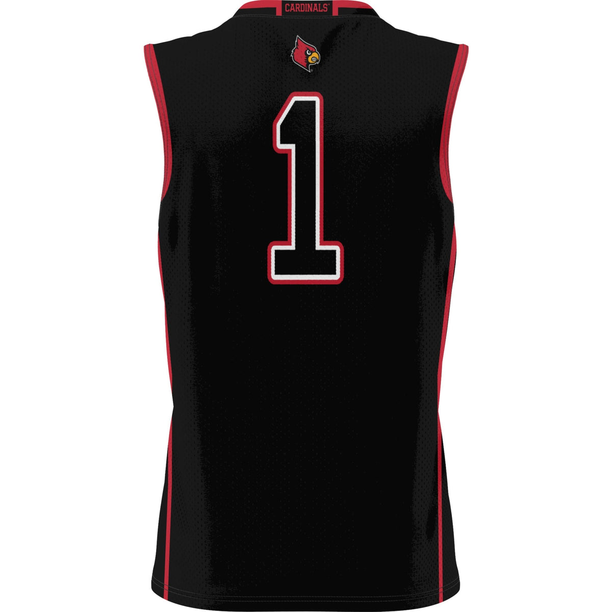 #1 Louisville Cardinals Lightweight Basketball Jersey - Black product image 3, provided for visual reference and product