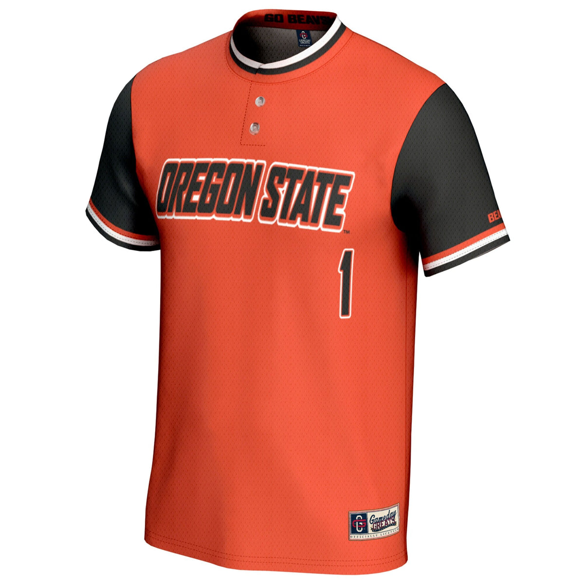#1 Oregon State Beavers Softball Fashion Jersey - Orange product image 3, provided for visual reference and product detail