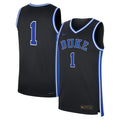 #1 Black Duke Blue Devils Alternate Replica Jersey product image 1, provided for visual reference and product detail review