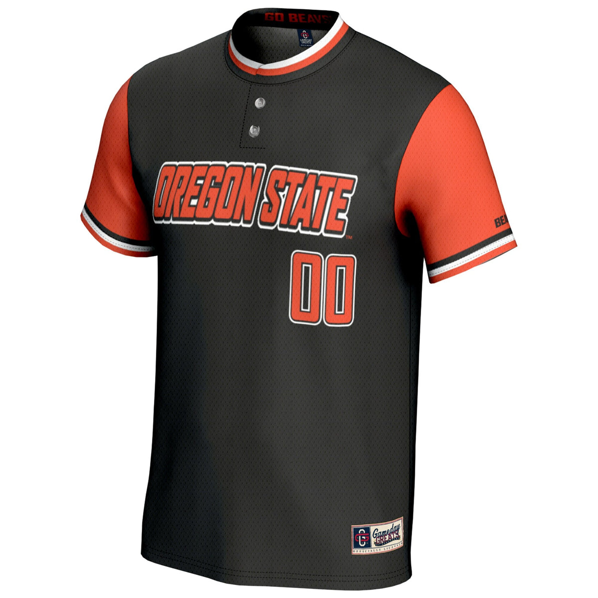 Oregon State Beavers NIL Pick-A-Player Lightweight Softball Jersey - Black product image 3, provided for visual reference