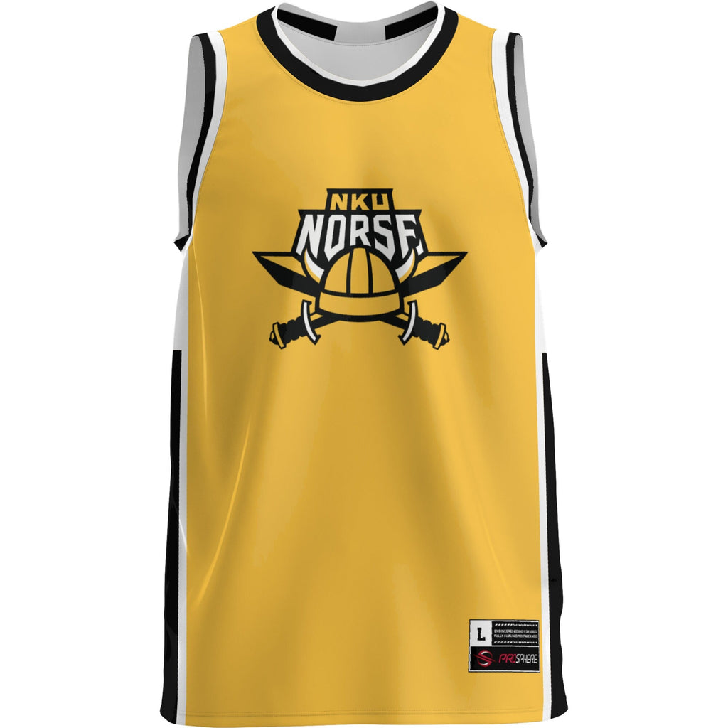 Northern Kentucky University Norse Lightweight Basketball Jersey - Gold product image 3, provided for visual reference and