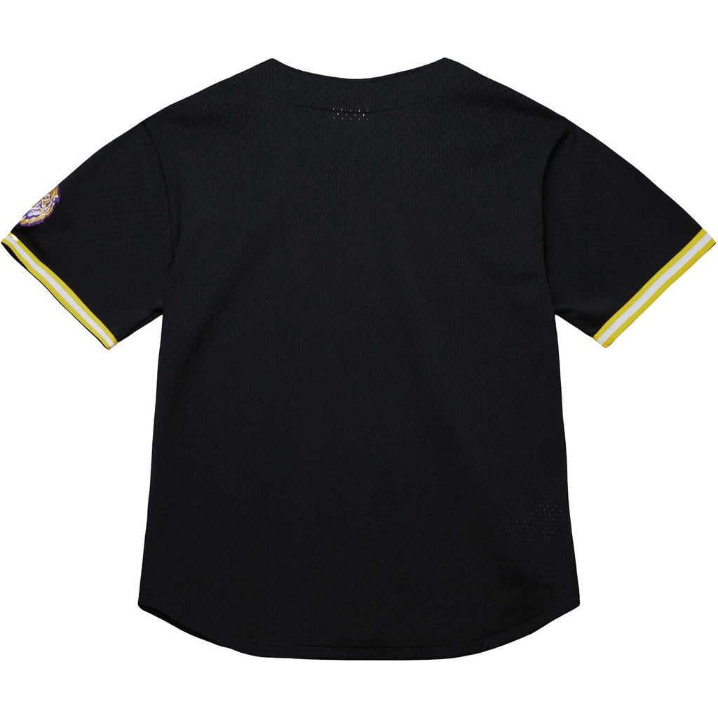 LSU Tigers On The Clock Full-Button Fashion Jersey - Black product image 4, provided for visual reference and product detail