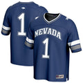 #1 Nevada Wolf Pack Lightweight Collegiate Football Fashion Jersey - Navy product image 1, provided for visual reference and