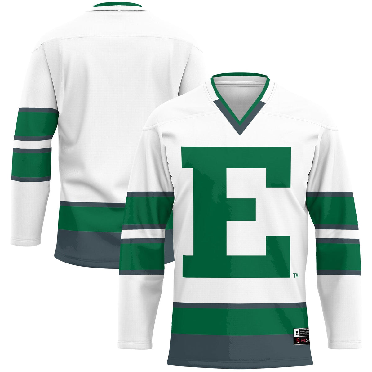 Eastern Michigan Eagles Hockey Jersey - Green product image 2, provided for visual reference and product detail review