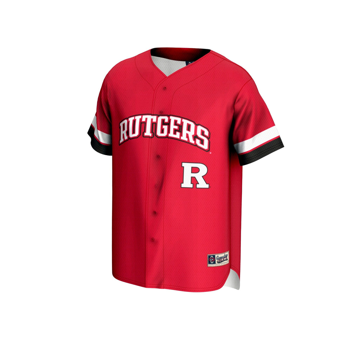 Rutgers Scarlet Knights Baseball Jersey - Scarlet product image 3, provided for visual reference and product detail review