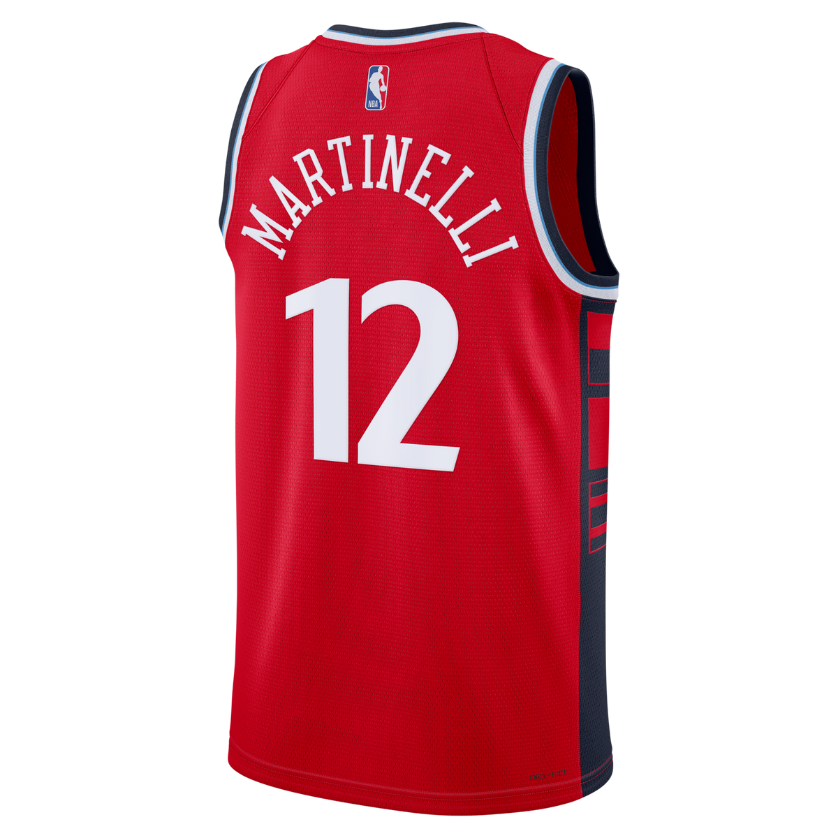 LA Clippers Statement Edition Swingman Jersey - Red - Nick Martinelli product image 4, provided for visual reference and