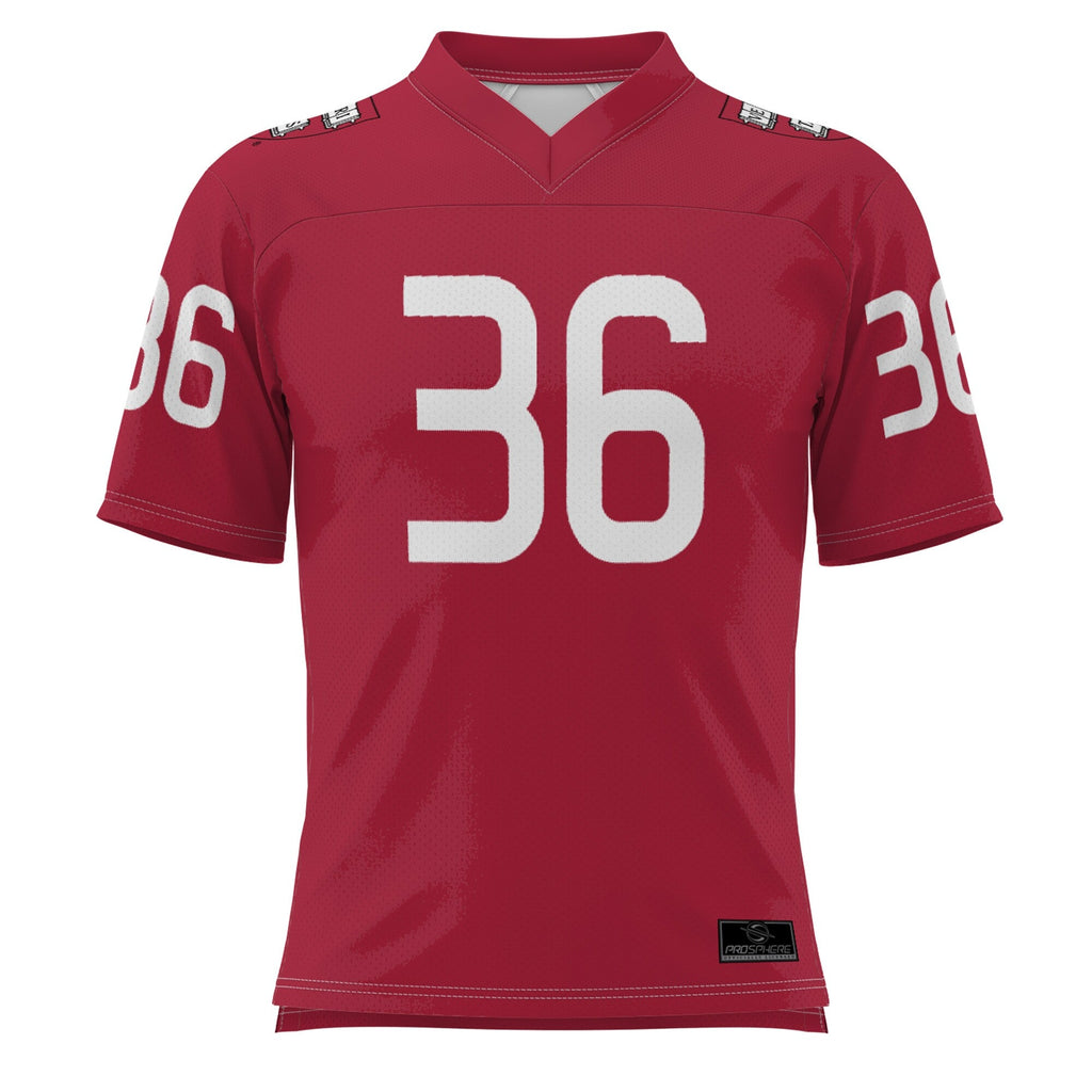 #36 Harvard Crimson Football Jersey - Crimson product image 3, provided for visual reference and product detail review