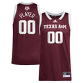 Texas A&M Aggies Pick-A-Player NIL Basketball Jersey - Maroon product image 1, provided for visual reference and product